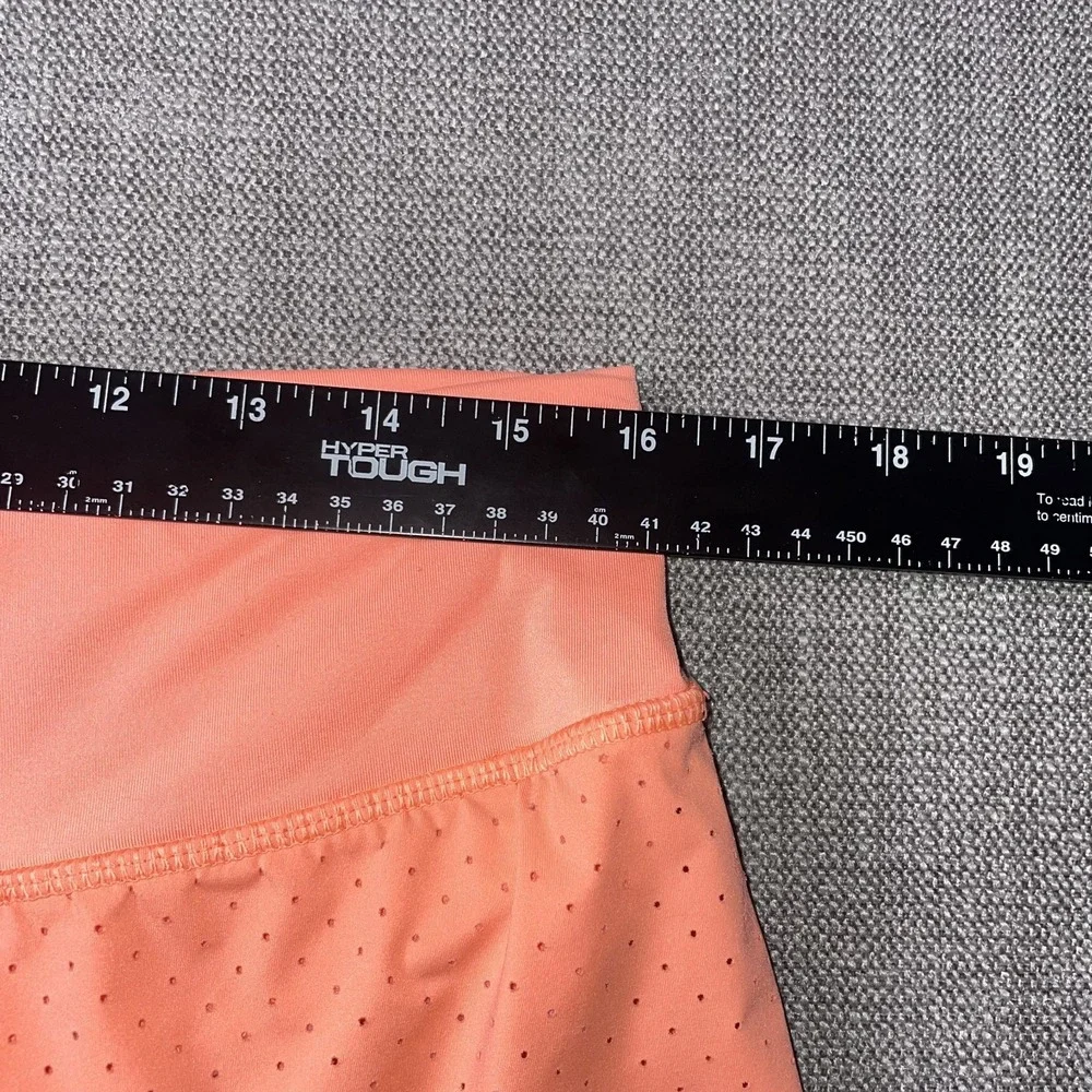Lululemon Final Lap Running Shorts Womens 10 Pink Lined Athletic Fit Laser Cut